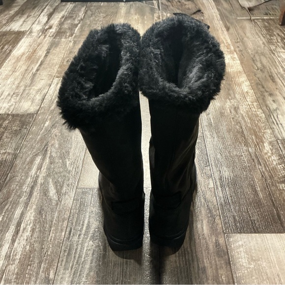 GEOX Women's Black Fur-Lined Boot Size 7 - Picture 11 of 16